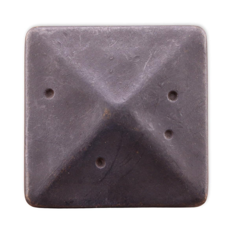 Bedrock Square Knob 1.75", Rustic Bronze, 5-Piece Set 1.75" Knob