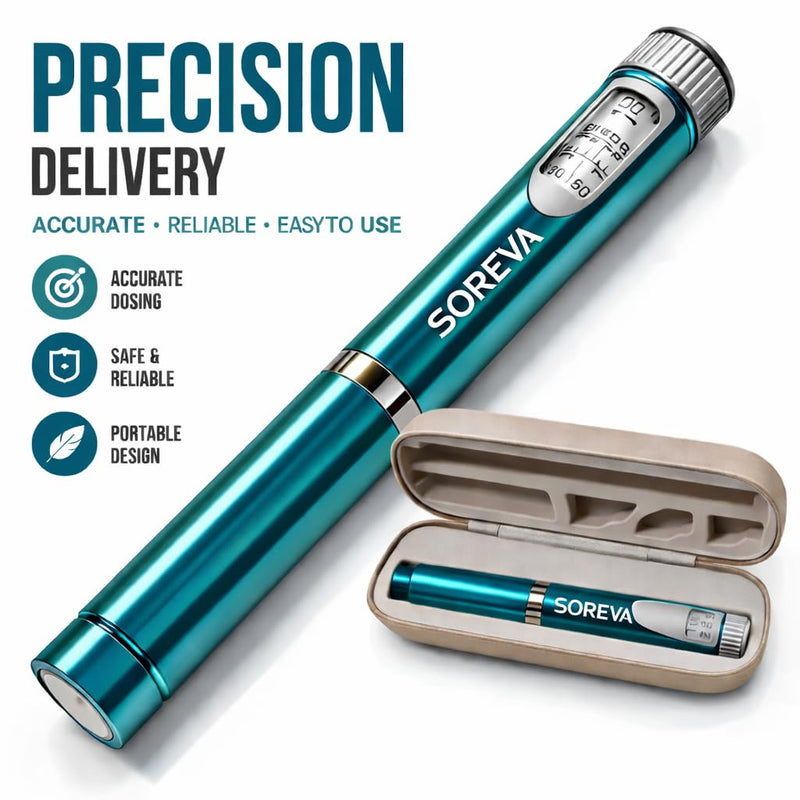 Soreva Precision Micro-Dispenser and Hard-Shell Travel Case – Professional Technical Applicator for Laboratory, Technical Arts, and Detail Hobbyists – Impact-Resistant Storage Solution