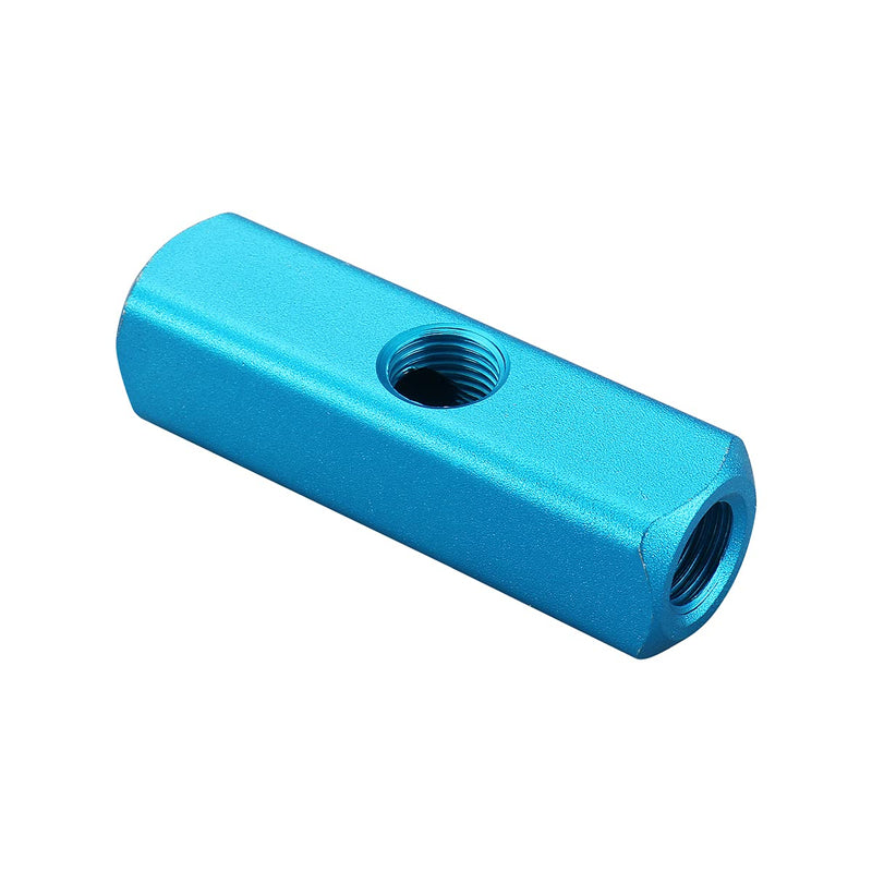 Baomain Manifold Block Pneumatic 2 Way 5 Port 1/4" PT Threaded Ports Quick Connect Air Hose Inline