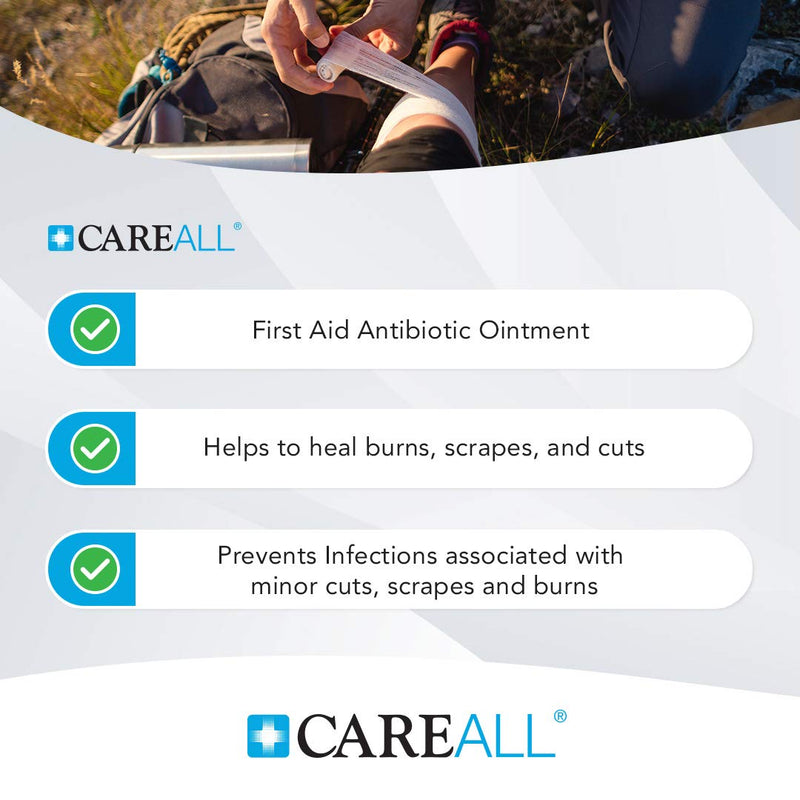 CareAll Bacitracin Antibiotic Zinc Ointment 1oz (3 Pack). First Aid Ointment to Prevent and Heal Infections for Minor cuts, Scrapes and Burns.
