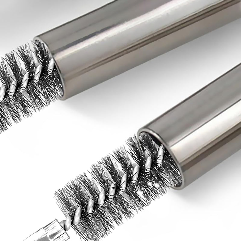 ASNOMY 5Pcs 1" Stainless Steel Bore Brush,25mm Stainless Steel Bristles Wire Brush Bore Cleaning Brush Set for Power Drill Cleaning, Abrasive Wire Brush Stainless Steel Brush with 1/4" Hex Shank 5Pcs 25mm | 1" Inch