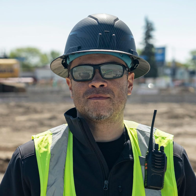 Klein Tools 60539 Safety Glasses, Professional PPE Protective Eyewear, Full Frame, Scratch Resistant and Anti-Fog, Polarized Lens