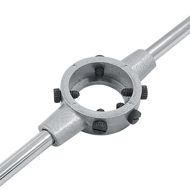 1-1/2 Inch (38mm) Die Stock Handle Wrench, M12-M14 Adjustable Die Wrench Handle Holder, Heavy Duty Round Die Holder M12-M14 / 14mm-38mm