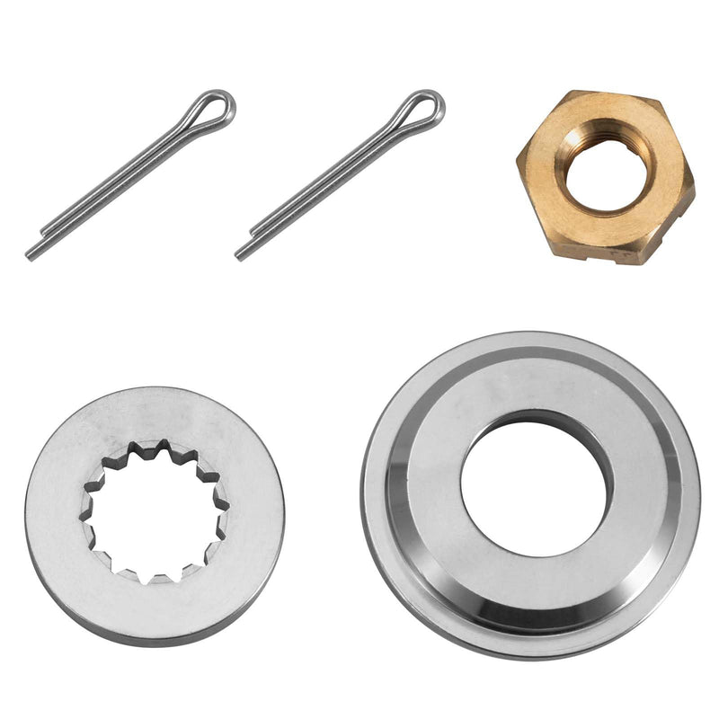 OEM Evinrude Boat Propeller Installation kits Compatible with Evinrude Outboard Engines 15-35HP,14 Spline Tooth,Thrust washer/Aft Spacer/Washer/Nut/Pin