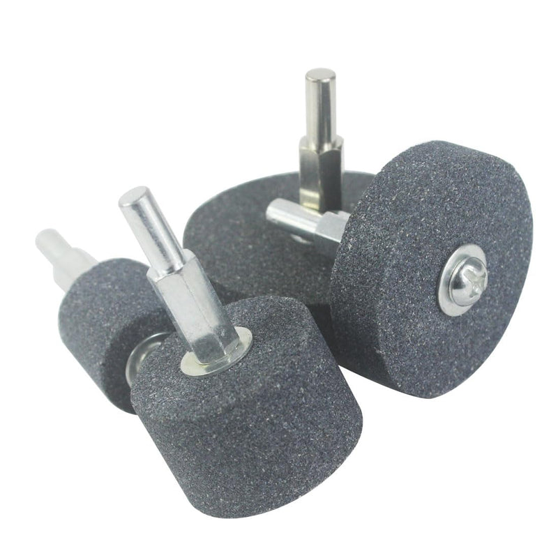 𝐋𝐮𝐨 𝐤𝐞 4 Pcs Mounted Grinding Stone - 1/4 Inch Shank Assorted Shape Grinding Stones Sharpening Wheel for Rotary Tools, Drill, Grinder 4 Pcs Assorted Shape