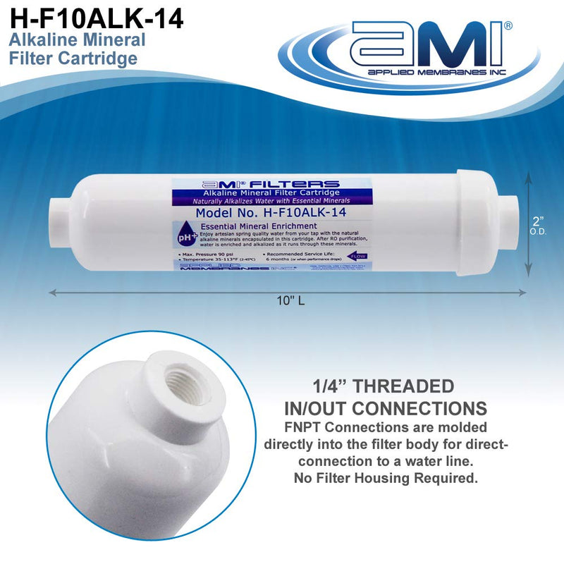 Alkaline Water Filter Replacement Cartridge | Mineral Cartridge for Alkaline Water Filters System | Essential Minerals for Water (1, Alkaline Cartridge Only) 1
