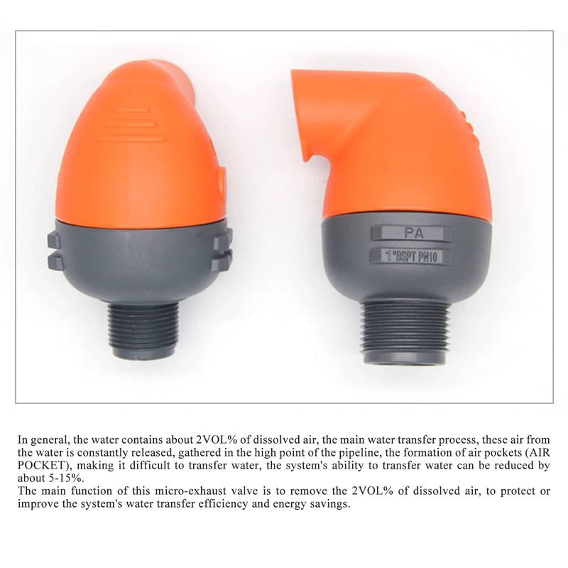 3/4 Inch Air Release Valve, Automatic Continuous Air Vent, Exhaust Vacuum ValveAgricultural Systems Piping Equipment 3/4inch