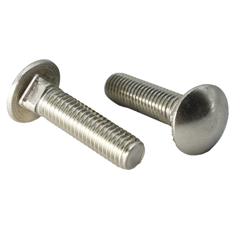 1/4"-20 X 3(25pc) Stainless Carriage Bolt, 18-8 Stainless Steel Full Thread Coverage,Carriage Bolt,by SANTIE 1/4"-20 X 3"(25pc)