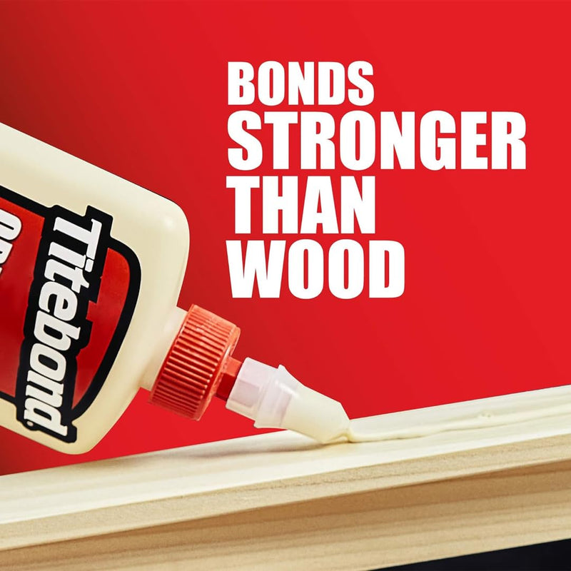 Titebond Original Wood Glue 5062, Industry Standard for Woodworking, Furniture Repair/Assembly, Construction, Home Repair or Modeling, 4 oz