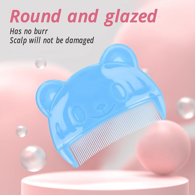 2pcs Baby Scalp Brush Silicone Baby and Bath Comb Scalp Comb Comfortable Newborn Scalp Bath Tool Baby (Gold) - NewNest Australia