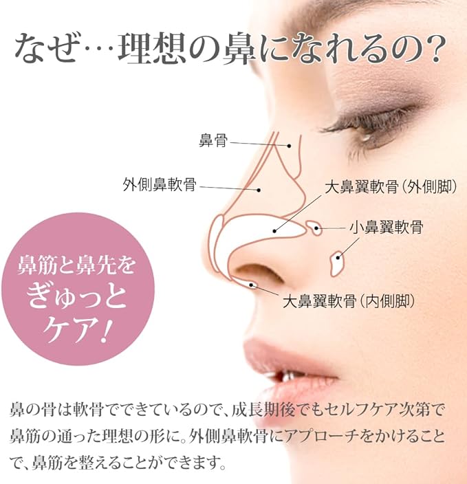 Hanapin Nose Clip, Nose Clip, Supervised by Micolla Ashiya Beauty Salon, Titanium Arm, Silicone, Unisex, Nostral Clip, Popular, Nose Muscles, Men's, Women's, Beauty, Goods, Celebrities, 30 Minutes a Day, Easy Installation, - NewNest Australia