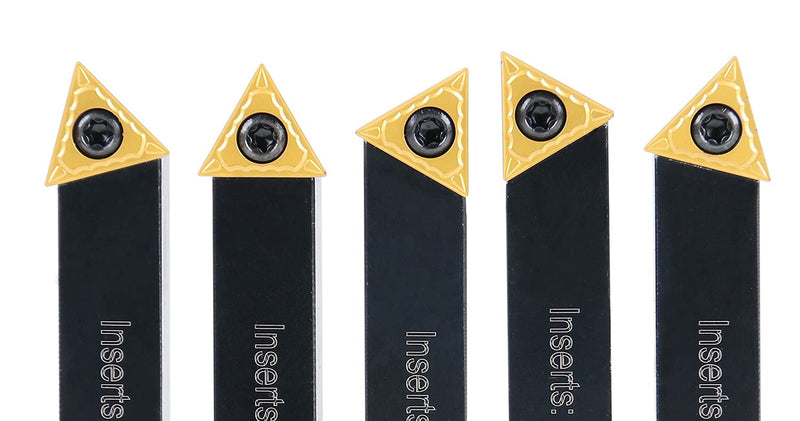 Accusize Industrial Tools 1/2'' 5 Pc Indexable Turning Tool Set, 2380-5082 1/2"