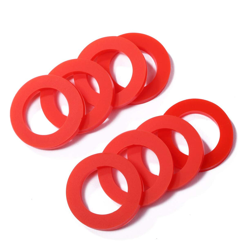 30PCS Beer Washer,Keg Tap Line Washer Red Silicone(Better Than Rubber) Coupling Gasket for Beer Seal 30 PCS