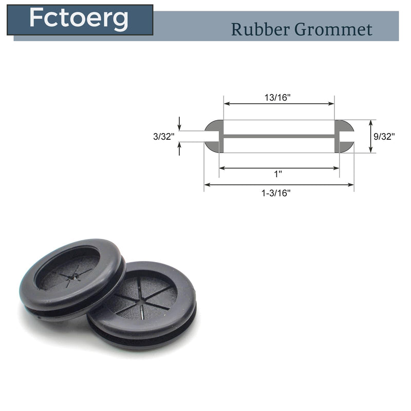 Rubber Grommets for Wiring Firewall Hole Plugs Wire Protection Grommet Electrical Appliance Tubing Plumbing for 1" Drill Hole 1" Drill Hole (13/16" ID)