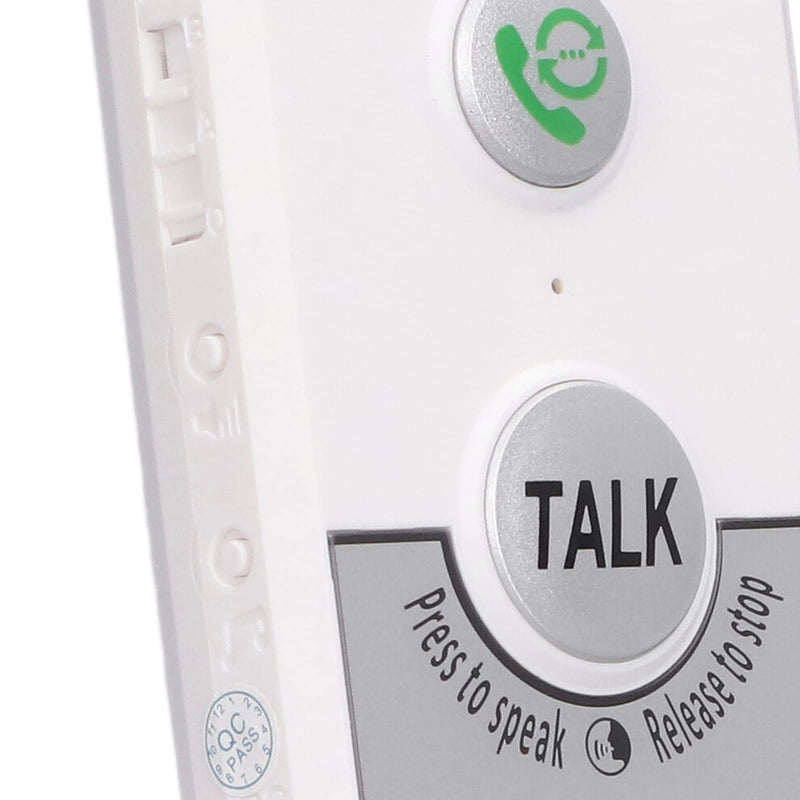 2 Way Voice Intercom 1000M Long Range Intercomunicador Home Security Doorbell System Indoor Outdoor System, Fit for Home Hospital Office (White)