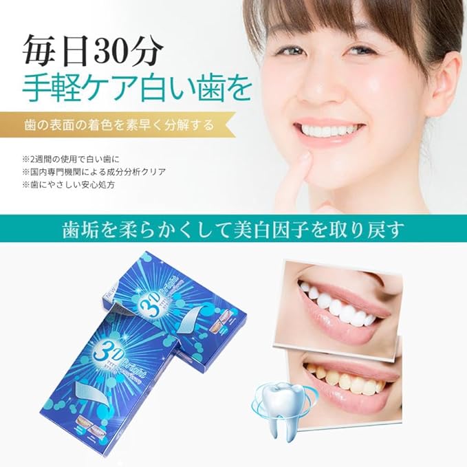 Teeth Whitening Tape Self Whitening Sheet for 14 Days, Removes Yellowing of Teeth, Easy Toothpaste, 14 Doses, Pack of 28 - NewNest Australia