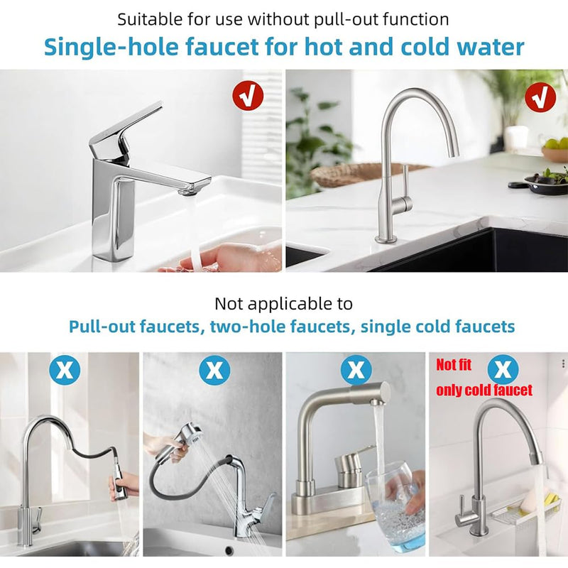 Faucet Nipple with Locking Nut and Washers 6 inch Extra Length Shank Nuts Faucet Tap Extension Threaded Pipe Mounting Hardware Part 15cm 6INCH