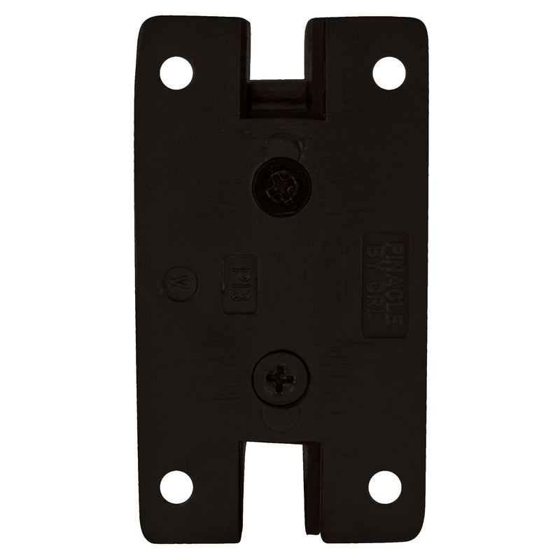 CRL Pinnacle 037 Series Oil Rub Bronze Wall Mount Full Back Plate Standard Hinge