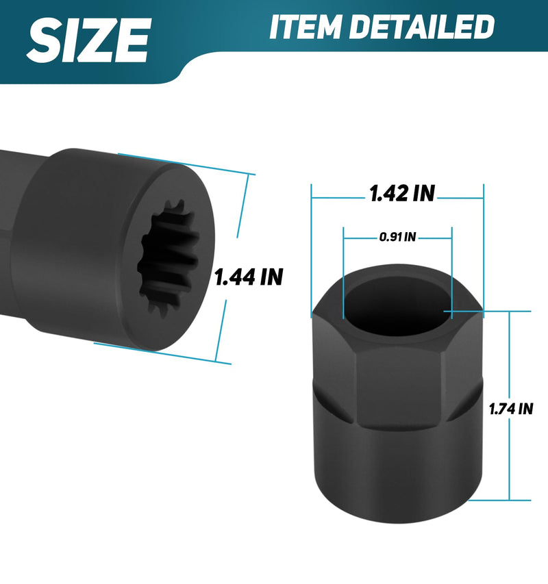 Camoo 91-56775T Alpha One Drive Shaft Adapter Fits for Mercury MC-I, R-MR, Alpha One, Alpha One/Gen II, for Mercury 13-Spline Drive Shaft Holding Tool 91-5677T
