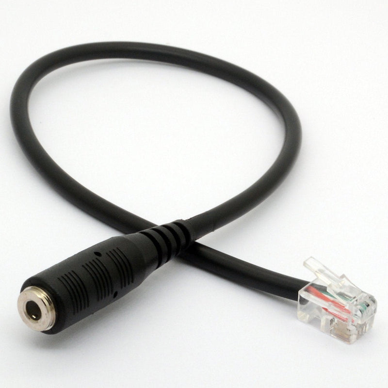 4P4C RJ9/RJ10 to 3.5mm Female Adapter Cable Stereo Converter Telephone Cord for Cisco IP Phones 7931G 7940 7941 7942 MX10 Vista Modular Adaptors