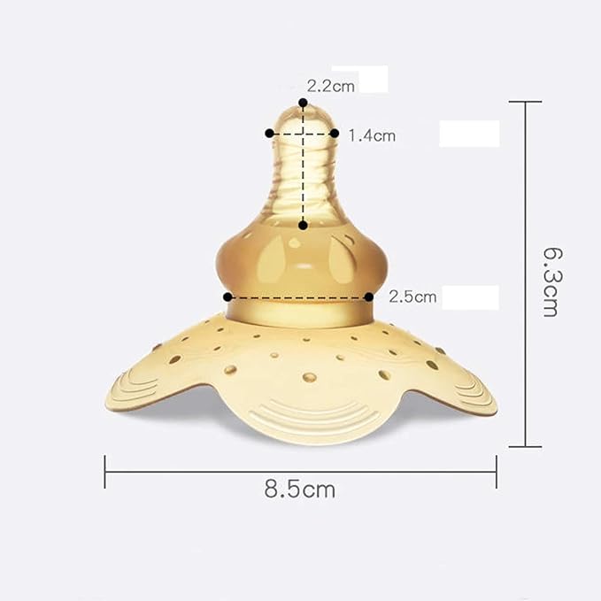 Nipple Protector Contact Nipple Shield, Small, Protects Dry and Scratched Nipples, Gently Supports Breastfeeding, Pack of 2, White - NewNest Australia