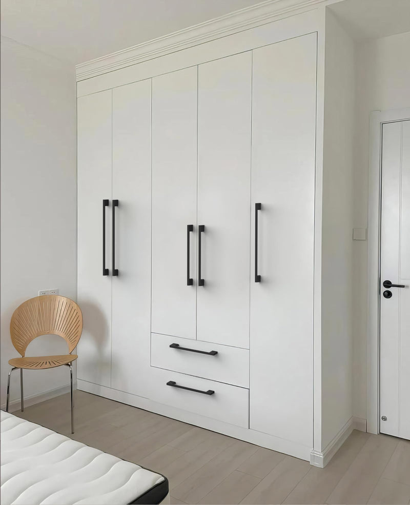 Matte Black Cabinet Pulls and Handles, 12.6 Inch, 6 Pack 12.6"/320MM Hole Center Matte Black