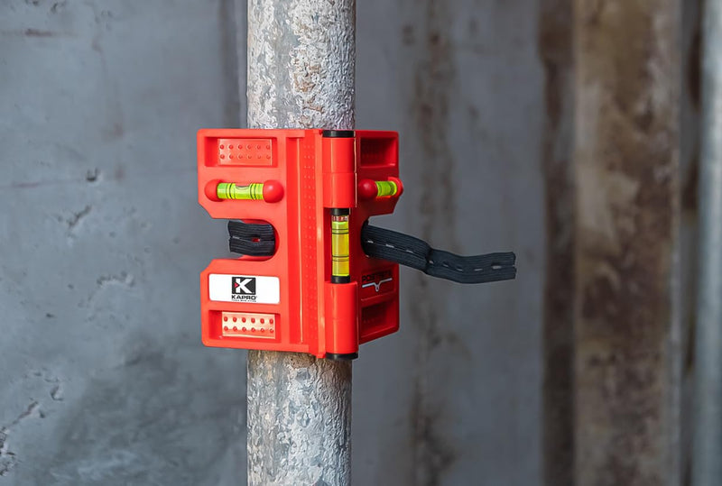 Kapro - 340 Postrite Post Level - Adjustable Folding Post Level - For Use on Posts and Pipes - Includes Strap and 3 Vials - Magnetic Postrite - Magnetic