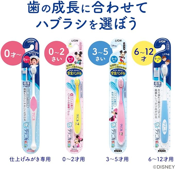 Clinica Kid's Toothbrush for Finishing (*Color Selected) Set of 4 (x1) - NewNest Australia