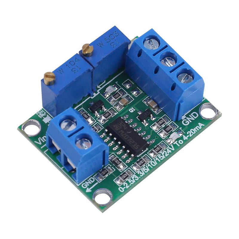 Voltage to Current Module, 0-5V to 4-20mA Voltage Transmitter Non-Isolated DC7-30V Signal Generator Moudle