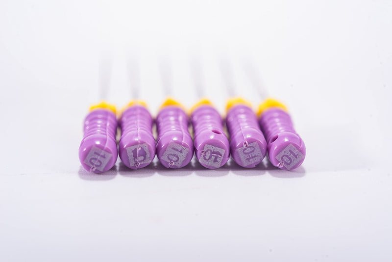 Dental 5 Boxes Endodontic Root Canal Hand K Files Stainless Steel Endo Root Canal Files (10#) 10#