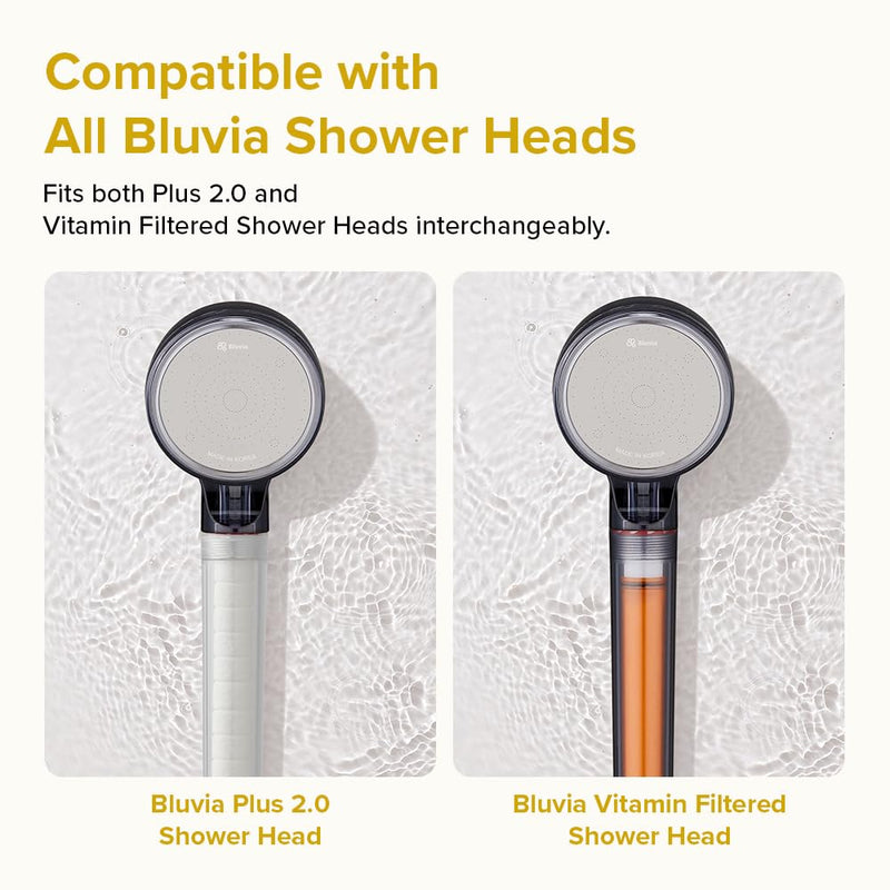 Bluvia Vitamin C & Sediment Shower Filter Replacement Cartridges (3-Pack) Vitamin C Filter Set