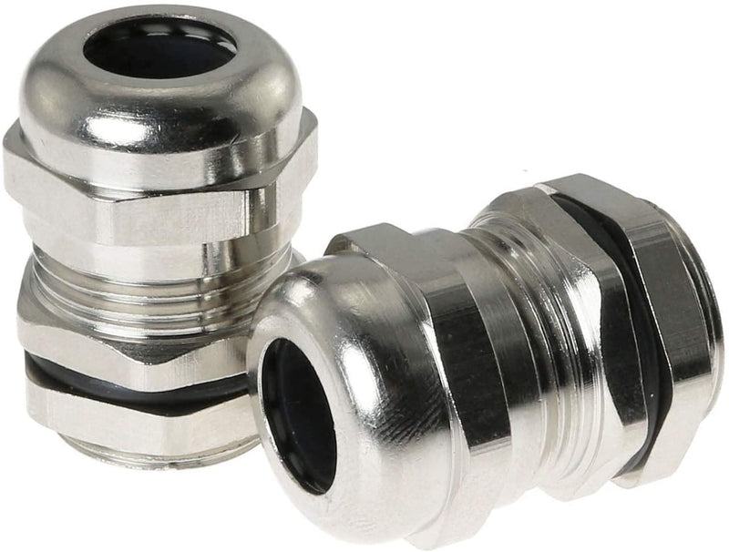 5PCS PG13.5 6-12MM Wire Range Metal Waterproof Connector Fastener Locknut Stuffing Cable Gland