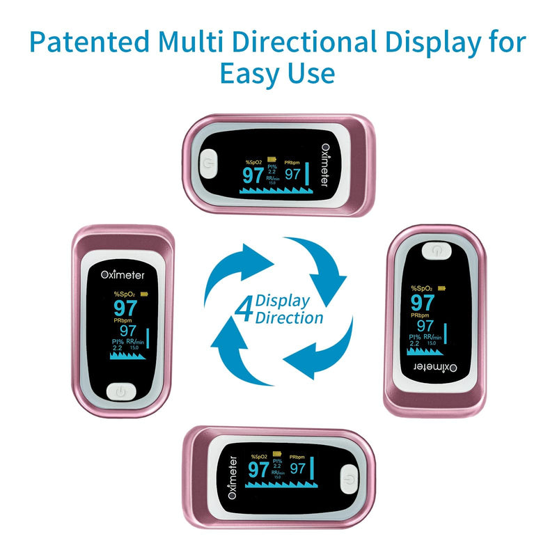 JUYII Pulse Oximeter Fingertip, Oxygen Monitor Fingertip, Oximeter Blood Oxygen Saturation Monitor, Accurate SpO2 Pulse Reading, Pulse OX Finger Pulse Oximeter