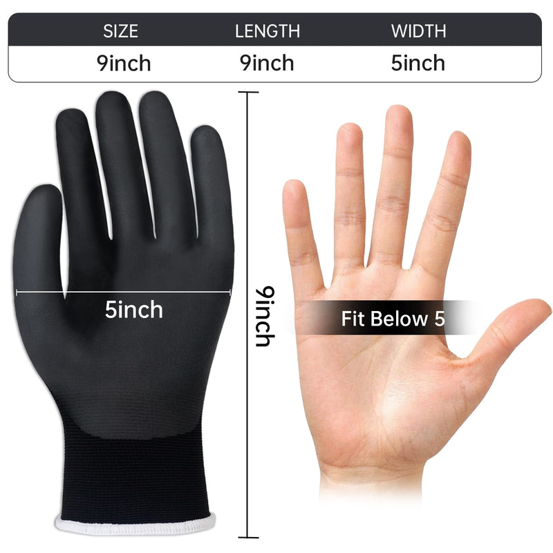 5 Pairs Insulated Electrician Gloves 500V Touch-Screen Voltage/Flame Retardant Work Gloves, Electrical Rubber Non-slip Texture Design for Electricians Prevent Shock (Large) 500V-5Pairs-L Large