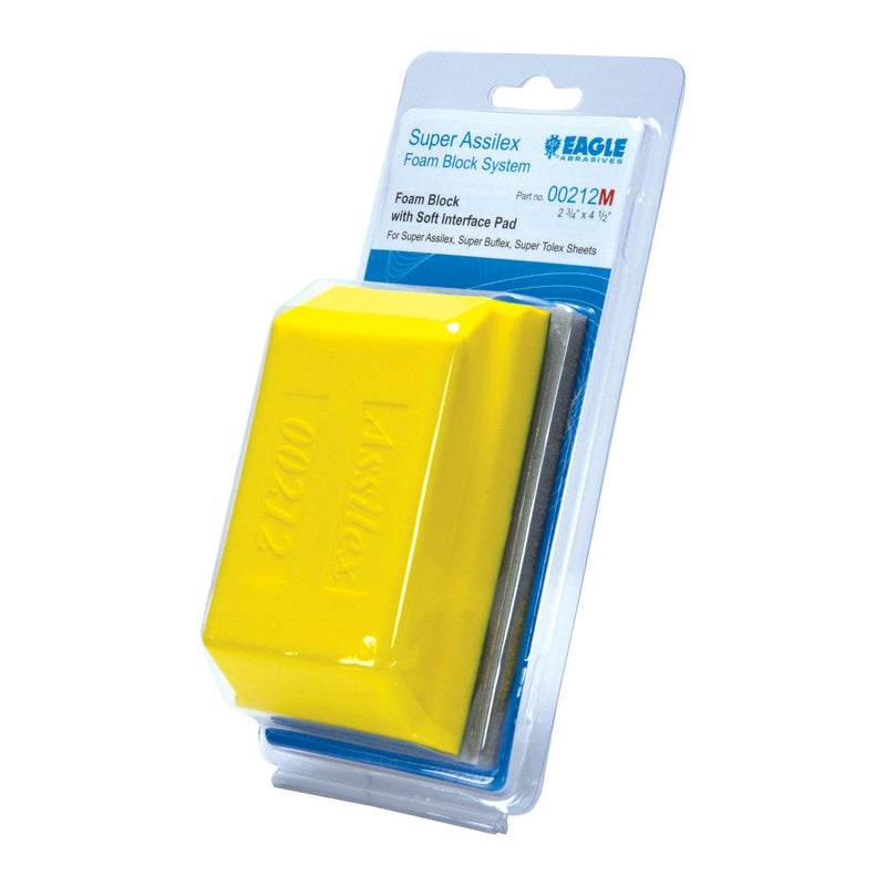 Eagle 00212M, Hand Sanding Block & Interface Pad Combo, 1 Block + 1 Pad Block + Pad