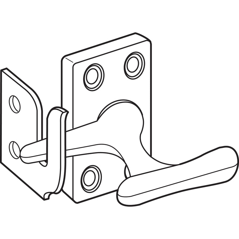 Prime-Line H 3683 1-7/8 In. Diecast and Steel Antique Brass Casement Window Sash Lock (Single Pack) 1-7/8 in.