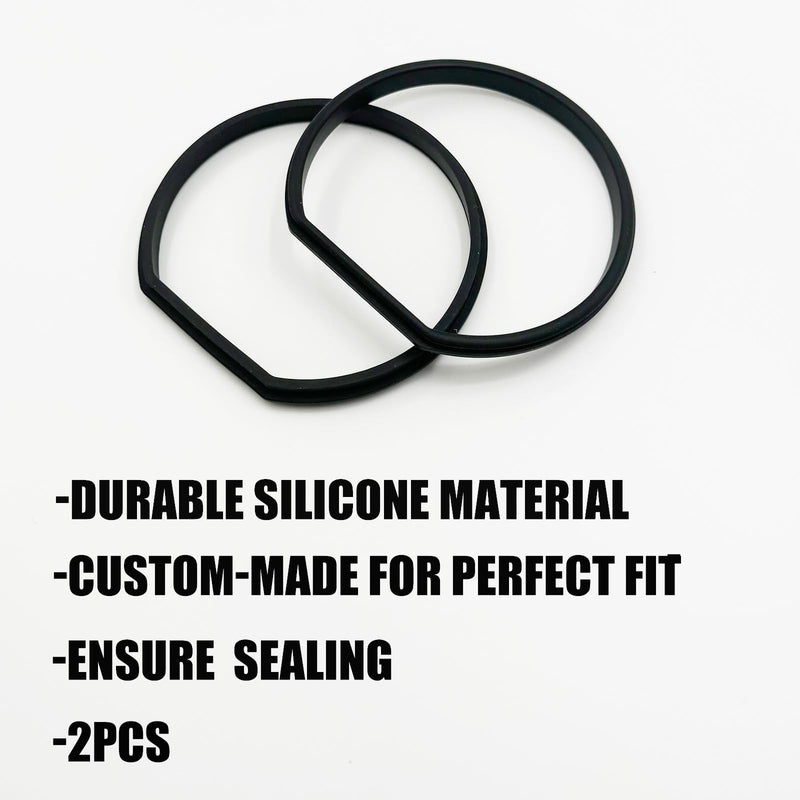 2PCS Replacement Gasket Compatible with Ryobi 18v Stick Vacuum Cordless Dust Bin Lid, Canister Missing Seal Attachments for PCL720, PBLSV716, PBLSV717, Silicone