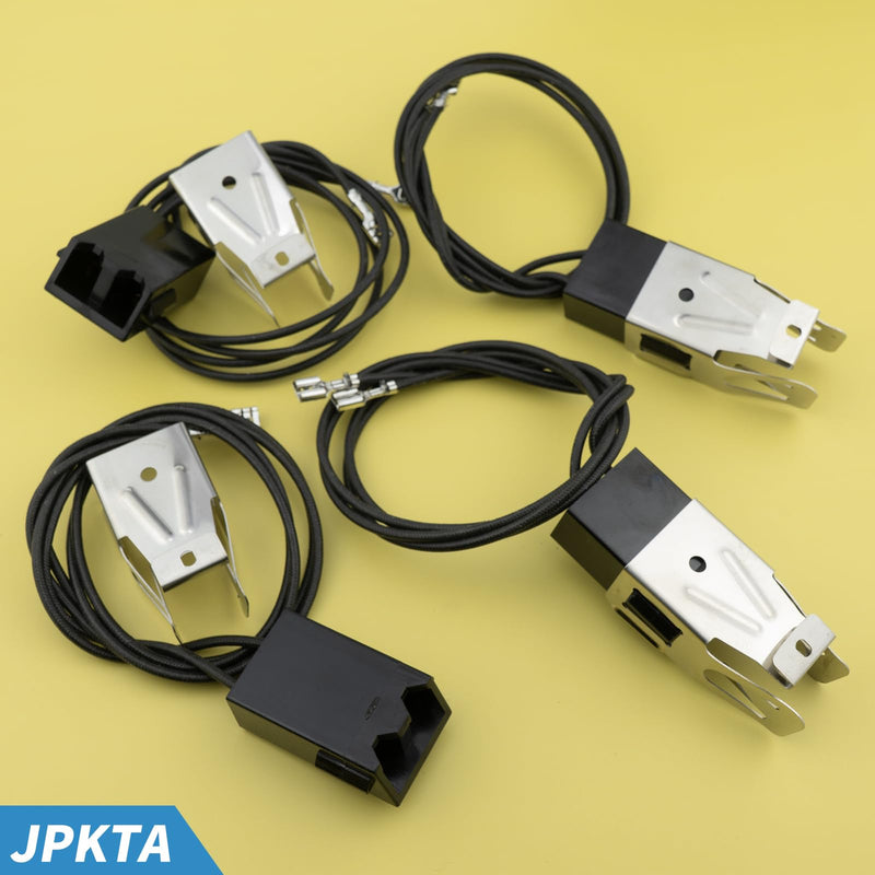 4 Pack WB2X8228 Element Receptacle and Wire Kit Compatible with GE Hotpoint Electric Ranges Cooktops Electric Stove Burners - Repalces PS242972 AP2013499 4 Pack