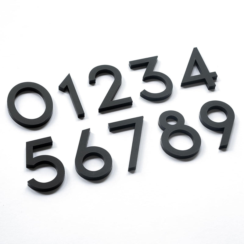 4 Inch House Numbers, Self-adhesive Mailbox Numbers Modern House Numbers for Outside Address Numbers for House Office Hotel Room Farmhouse Easy to Install Strong adhesive backing (3, Black) 4 Inch 3, Black