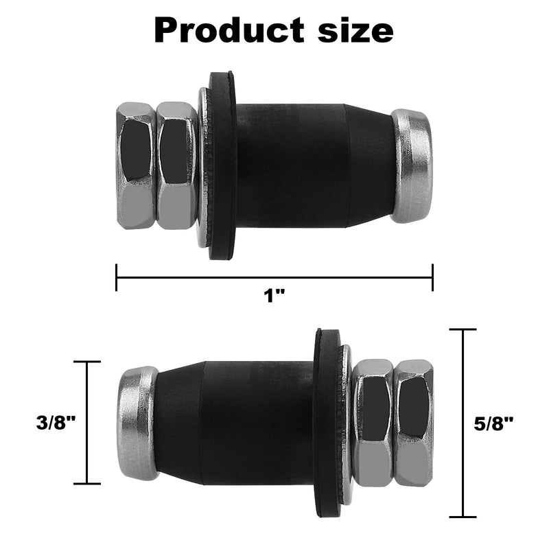Water Level Screw-in Sensors 3/8" nut (2), RV Water Tank Probe Sensors, 6 Sensors, Tank Sensors, Fresh Water Probes, Gray Water Tank Sensors, Black Tank Waste Water Sensors