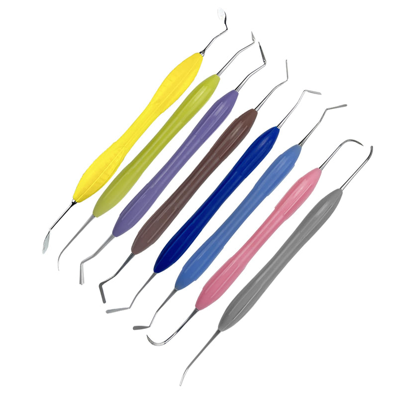 Dental Composite Resin Filling Spatula, YOUYA DENTAL 1PC Resin Filled Restorative Instrument Filler Silicone Handle Spatula Aesthetic Restoration Resin Filler Dentist Tools Dentistry Tools Non-Slip 1PC Brown - Applica