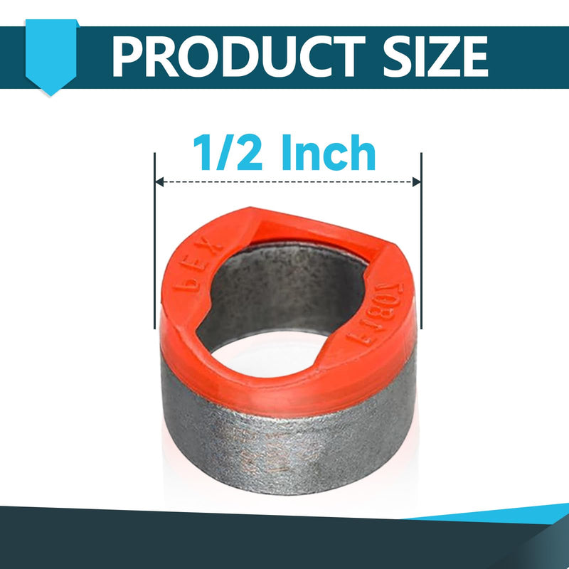 100Pack Seelink 1/2" Bottled Tabbed PEX Crimp Copper Rings(CLAMP042-100) 100 1/2 Inch