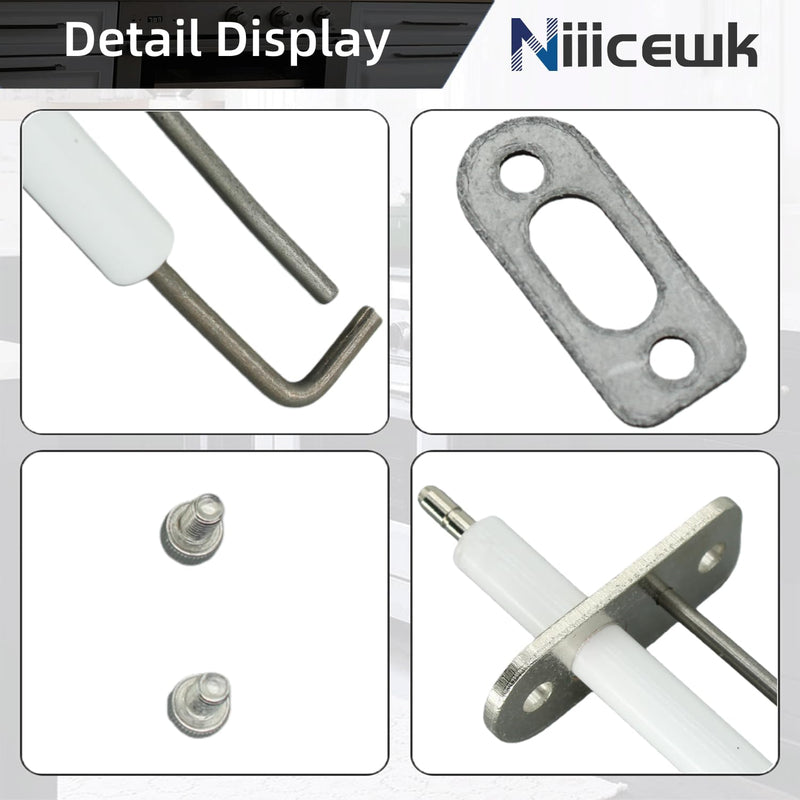 7828718 Ignitor Ionization Electrode Block and Graphite Gasket Compatible with Vitodens B1HA B1KA WB1B WB1Bc