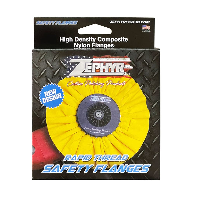 ZEPHYR CUSTOM POLISHING PRODUCTS SFPR58-4 Airway Buff Safety Flange Kit Black
