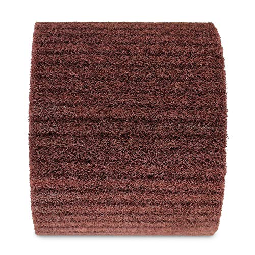 BHA Surface Conditioning Finishing Drum, 4.5" x 4" with 3/4" Quad Keyway (120 Grit) 120 Grit