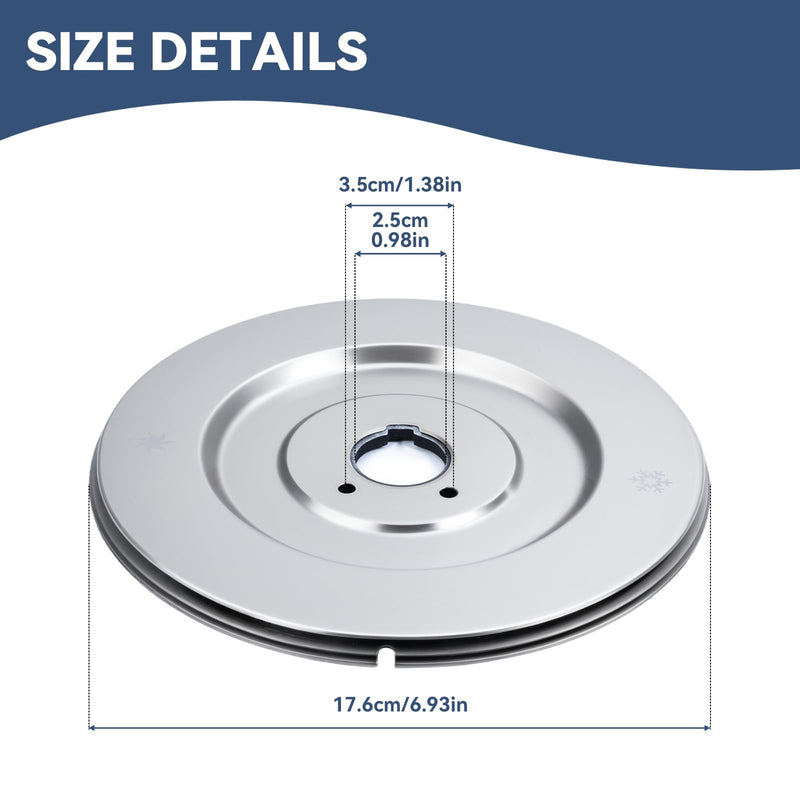 Chateau Collection Escutcheon Replacement for Moen 16090, for One-Handle Tub and Shower Faucets, Chrome