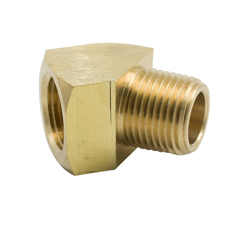 Legines 45 Degree Street Elbow 1/8" NPT Male x 1/8" NPT Female Brass Pipe Fitting (Pack of 2) 1/8" NPT Female x 1/8" NPT Male