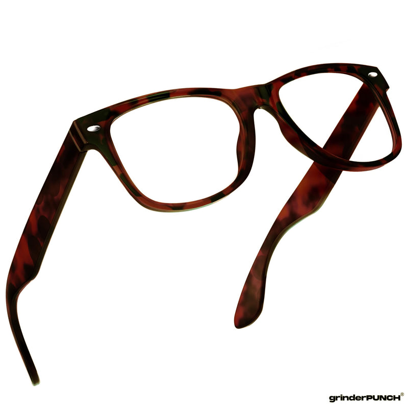 grinderPUNCH 2 Pack High Magnification Reading Glasses Strong Power Readers - 4.00-6.00 (2 Pack Tortoise, 4.50)