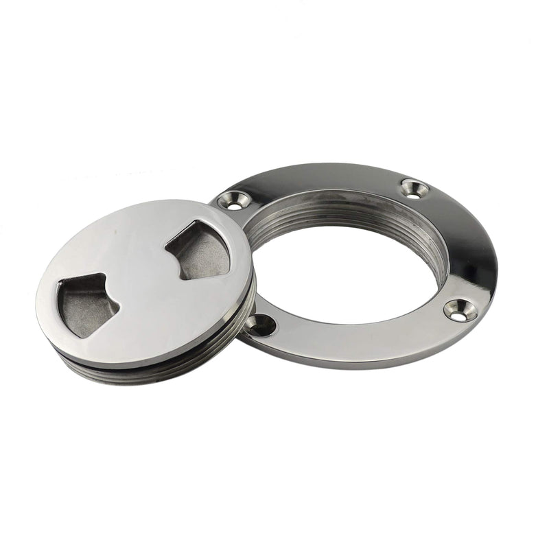 NRX&XRC 3" Boat Deck Plate Made from Heavy Duty 316 Marine Grade Stainless Steel with Fastners