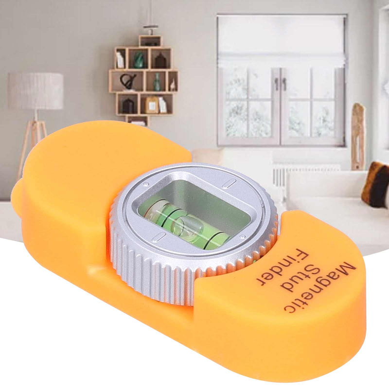 Hilitand Stud Detector, Magnetic Stud Finder with Level, Easy Marking, No Batteries Required, for Steel Nails Screws, Wood Studs, Remodeling, New Construction, DIY Projects(Orange)